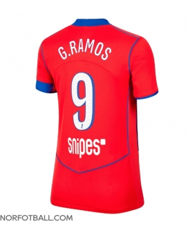 Billige Fotballdrakt Paris Saint-Germain Goncalo Ramos #9 Replika Tredjedrakt Dame 2025-26 Kortermet